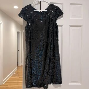Banana Republic black sequin dress, size 10